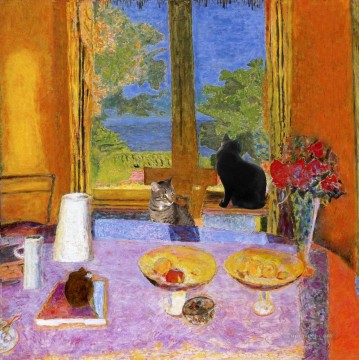cat cats Painting - cats seated on table